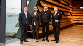 The Dalmore Luminaries: Gregg Glass, Maurizio Mucciola, Kengo Kuma, and Richard Paterson OBE.