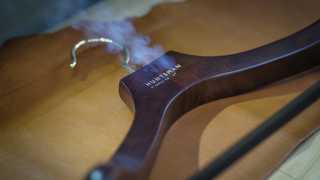 Win a set of 3 luxury suit hangers with your engraving of choice.