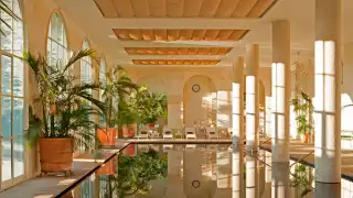 The Spa at Finca Cortesin is a beautiful outside-inside space