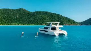 Catamaran and SUP boarding in the BVIs