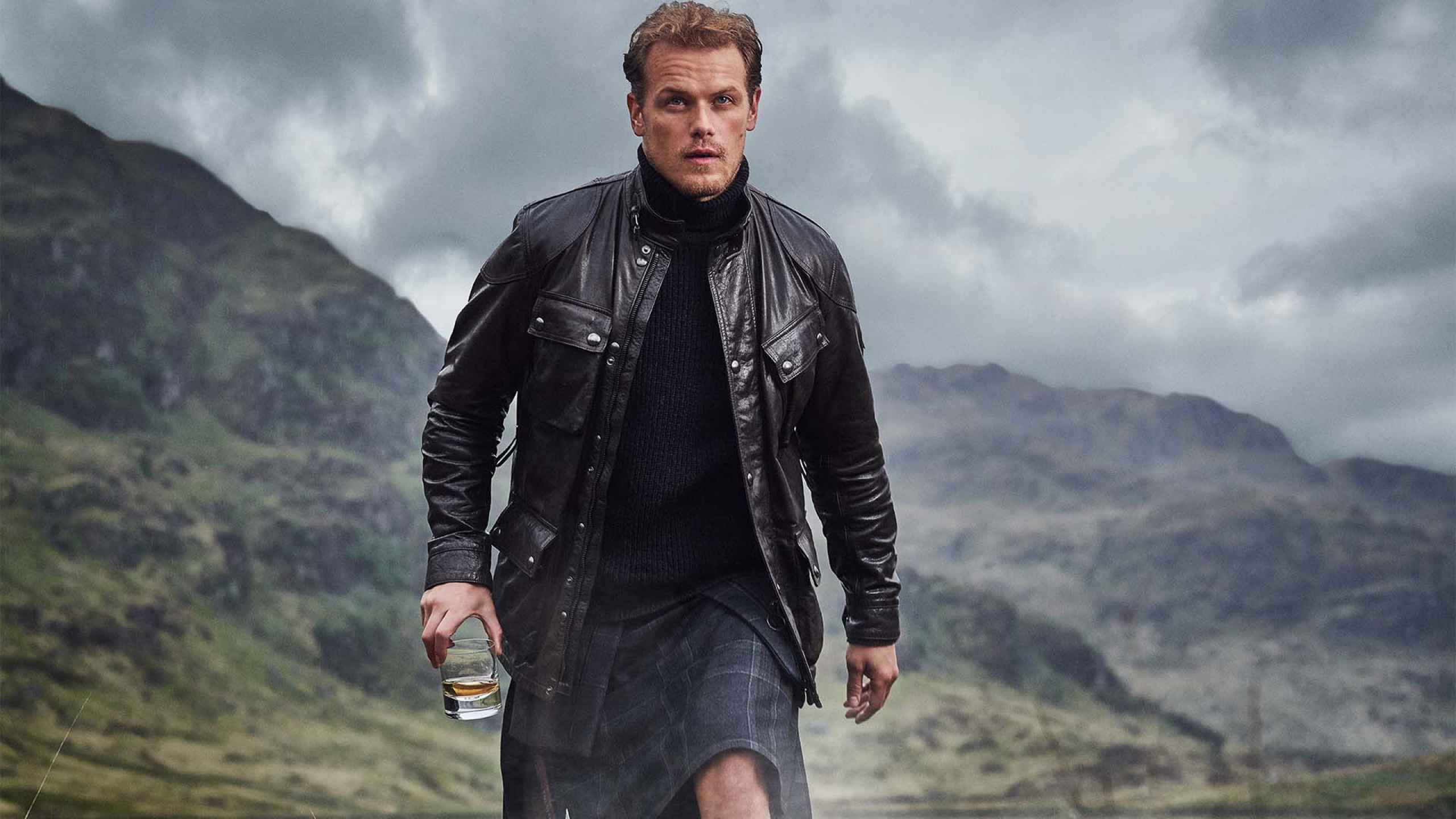 Sam Heughan "Whisky goes with everything" Square Mile