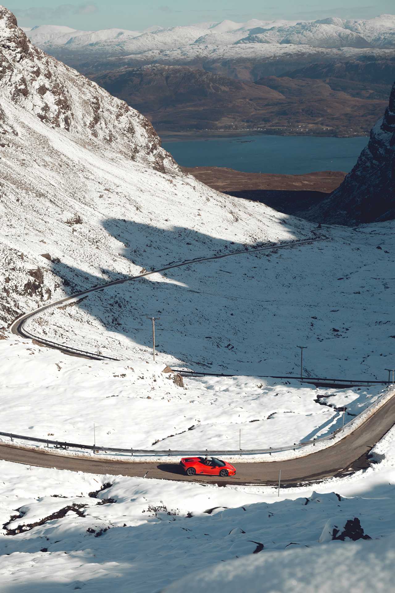 Lamborghini Huracan EVO Spyder on Scotland's North Coast 500 Photographed by Michael Shelford