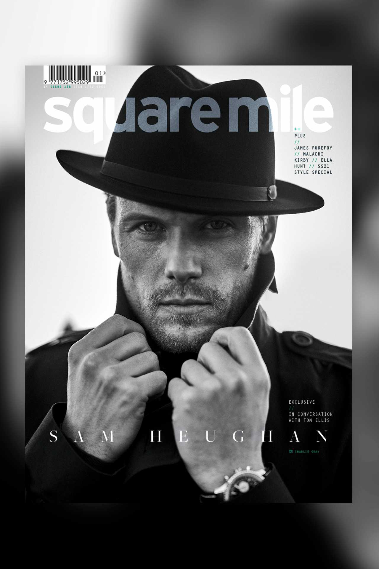 Sam Heughan photographed by Charlie Gray for Square Mile magazine