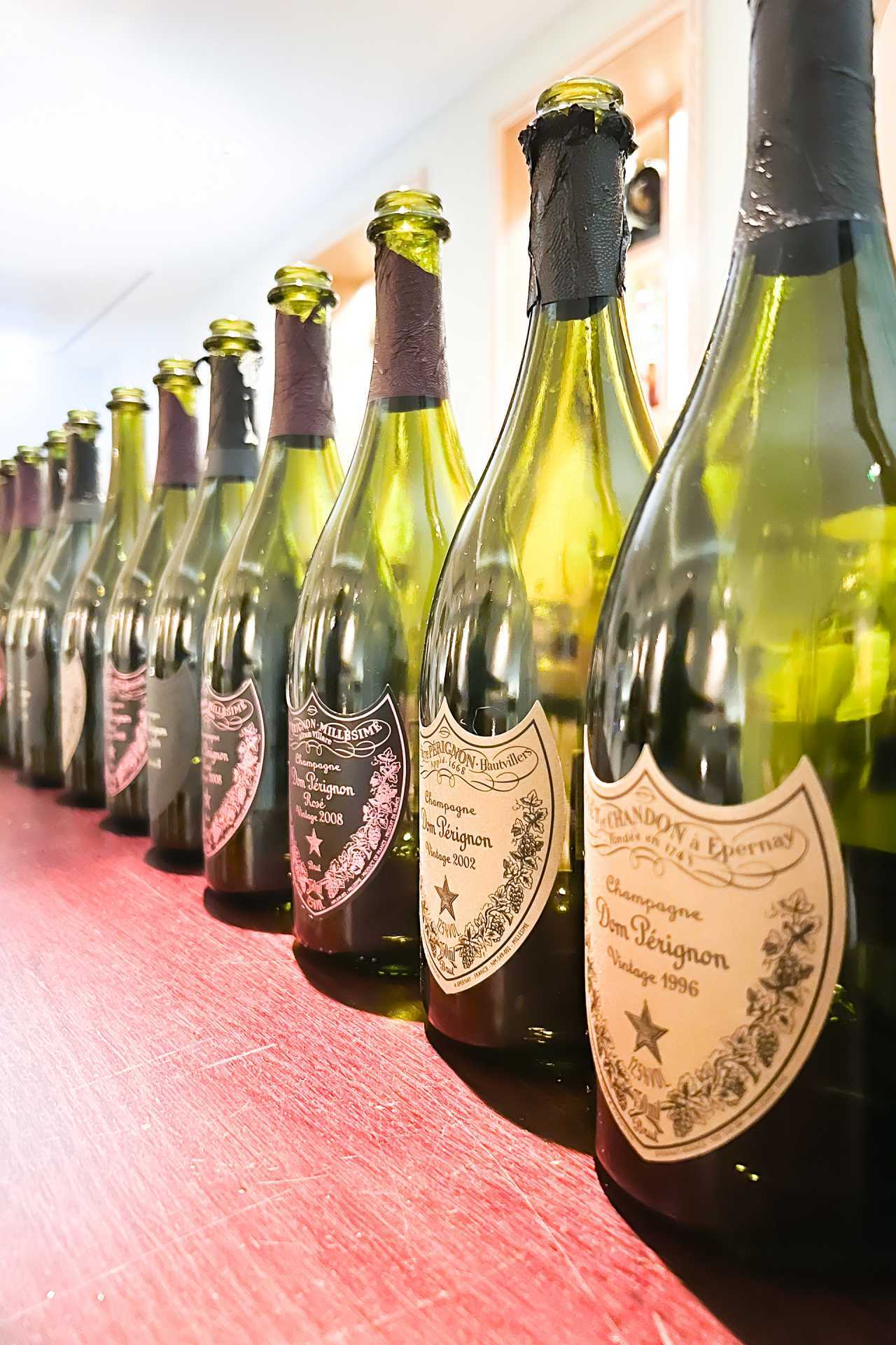 Dom Perignon bottles