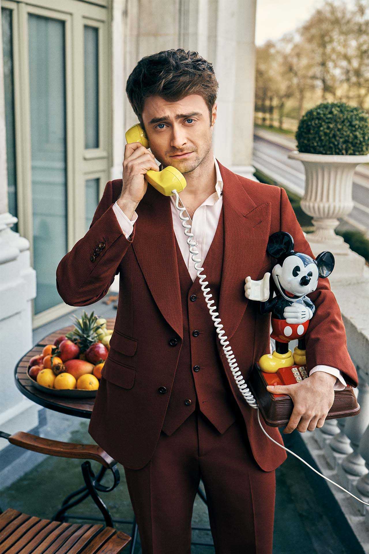 Daniel Radcliffe, photographed on the balcony of The Mandarin Oriental. London 2020