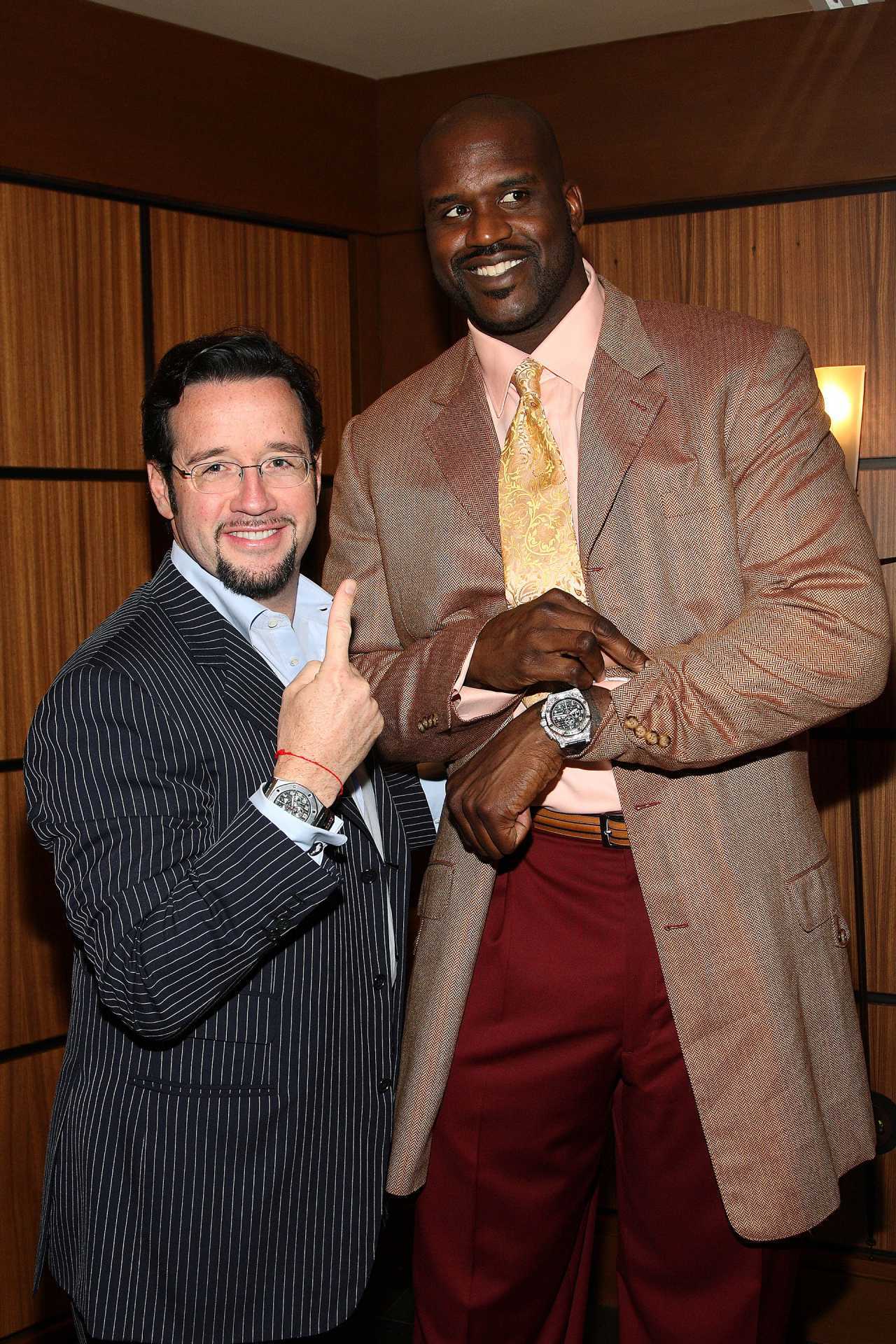 Shaquille O'Neal with François-Henry Bennahmias