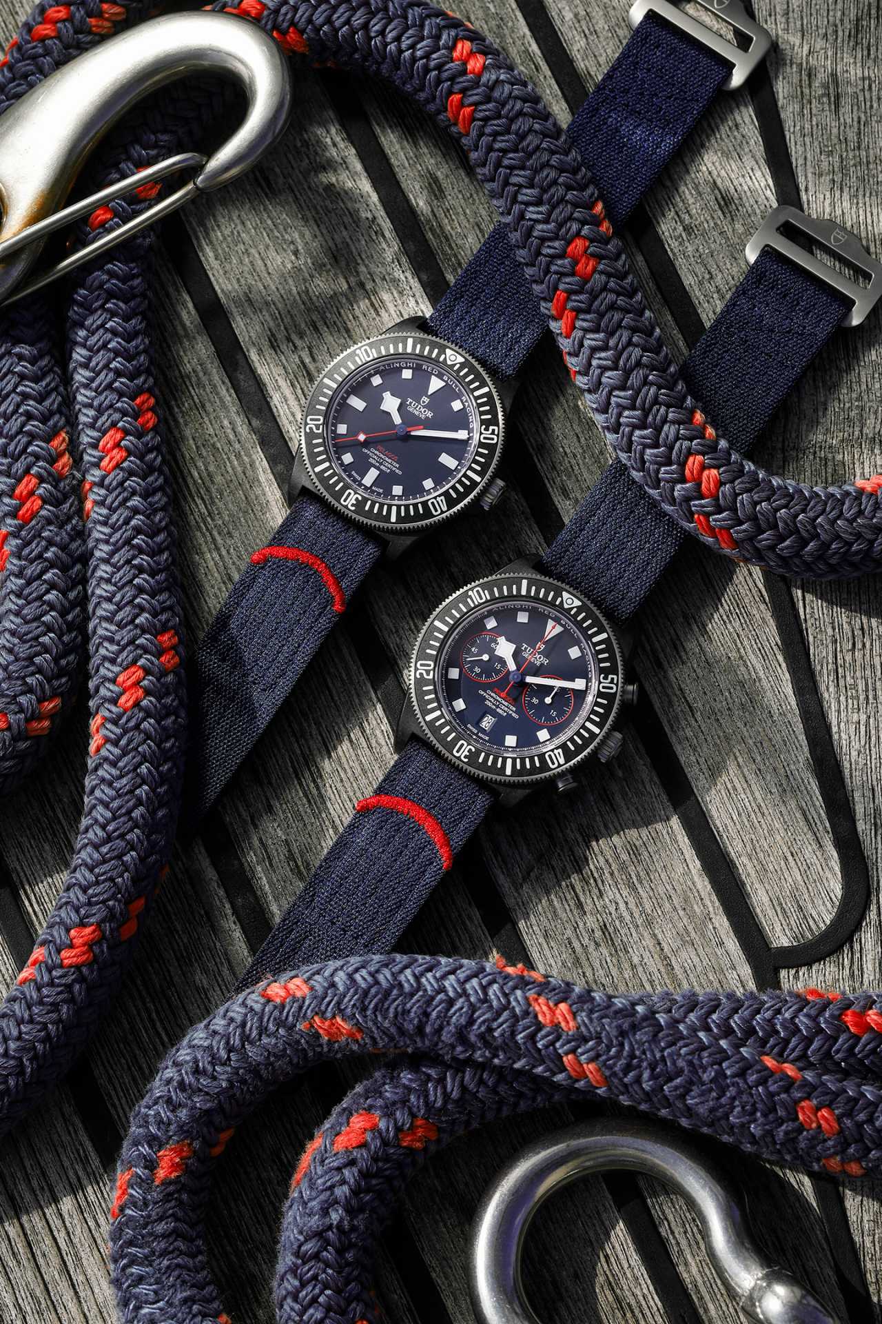 Tudor Pelagos FXD Alinghi Red Bull Racing watch collection