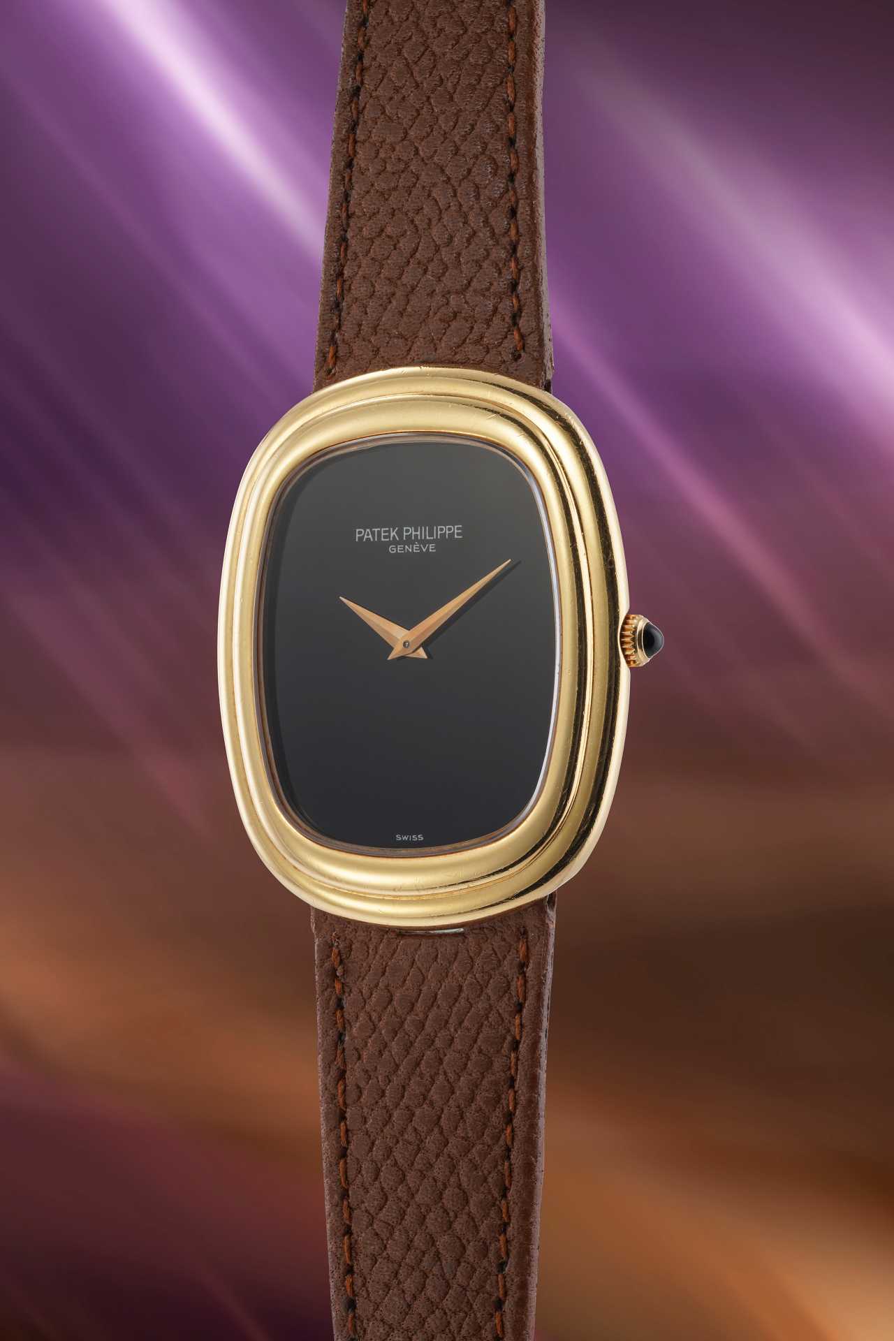 Patek Philippe Golden Ellipse ref. 3730 with Onyx dial