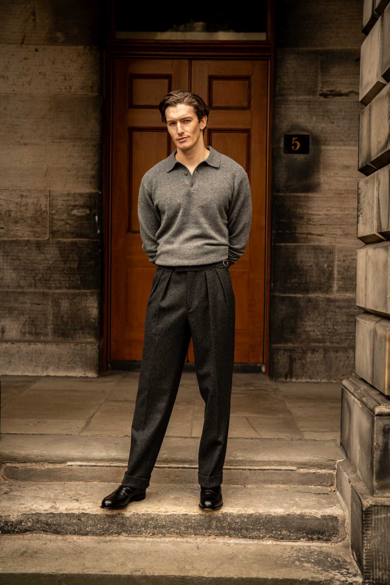 Model wearing Kit Blake AW25