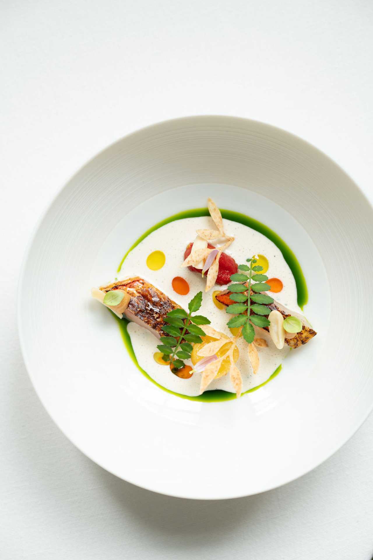 Cornish Red Mullet with Ajo Blanco