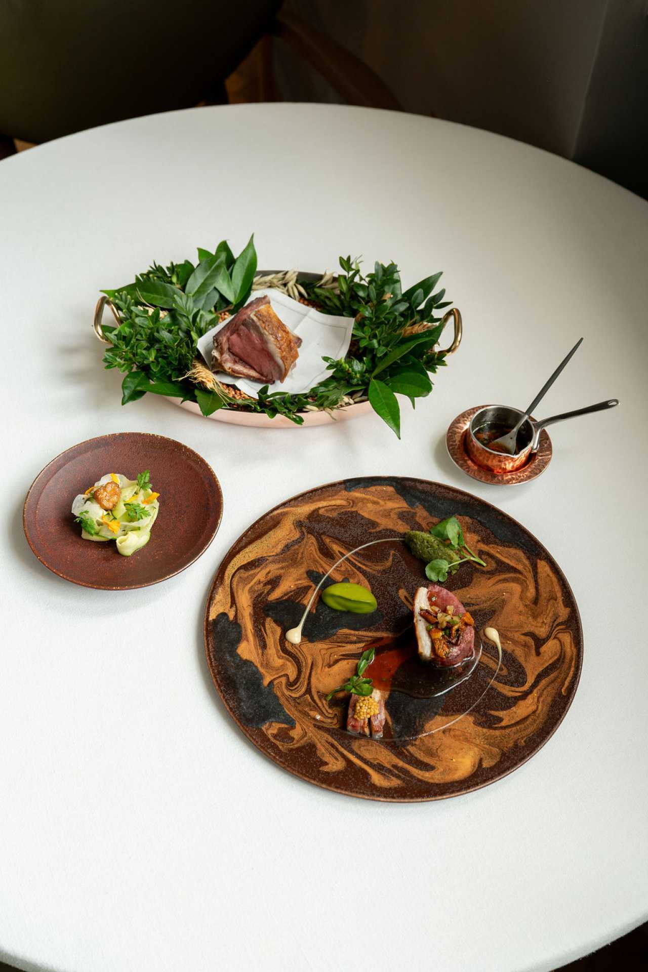 Hoggett, Courgettes, and Girolles