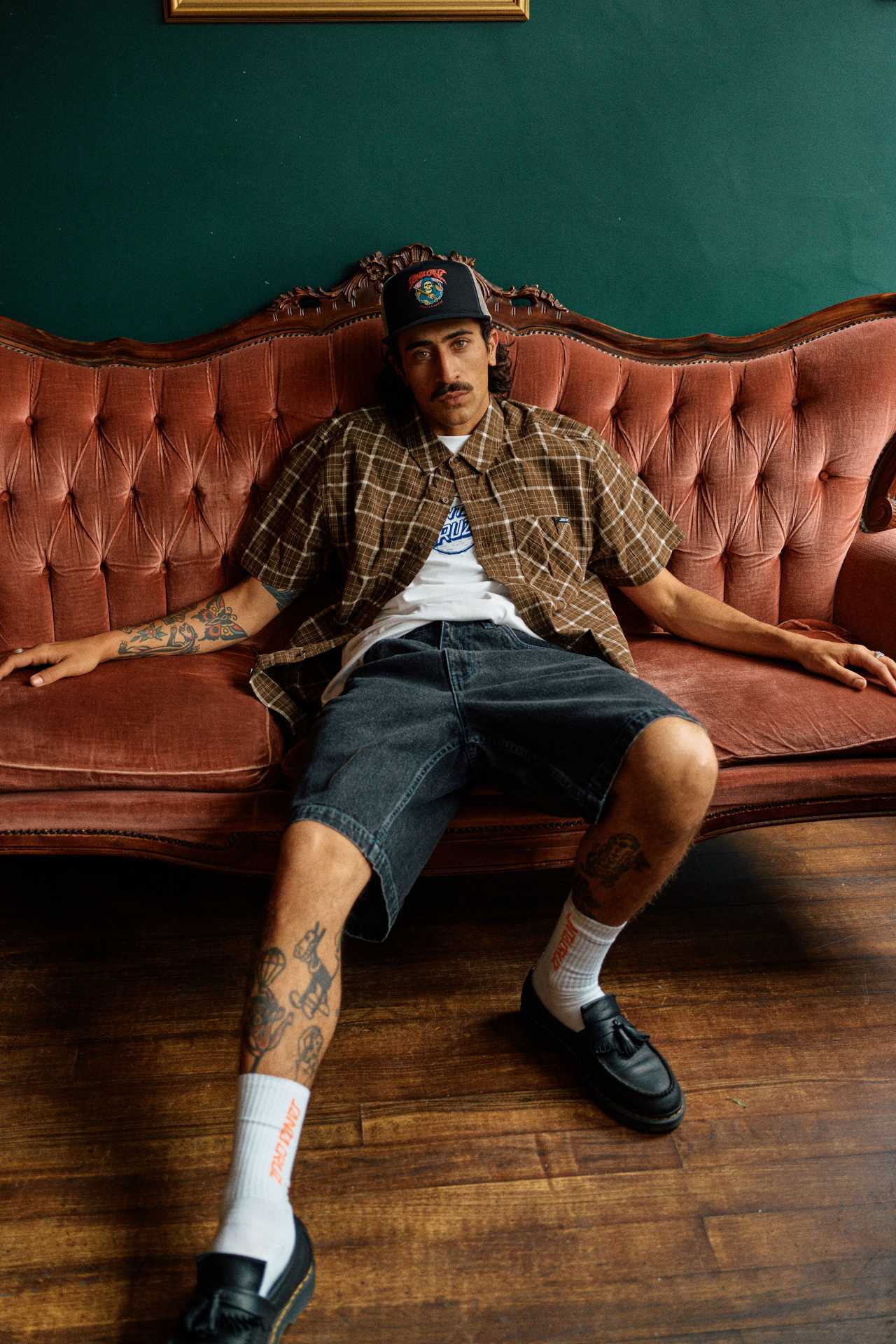 Model wearing Santa Cruz