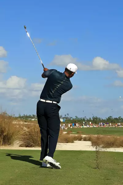 Tiger Woods playing at the Hero World Challenge 2017 at Albany, Bahamas