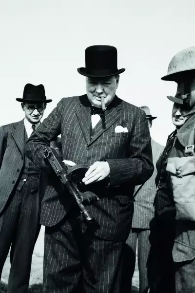 Churchill wearing Henry Poole