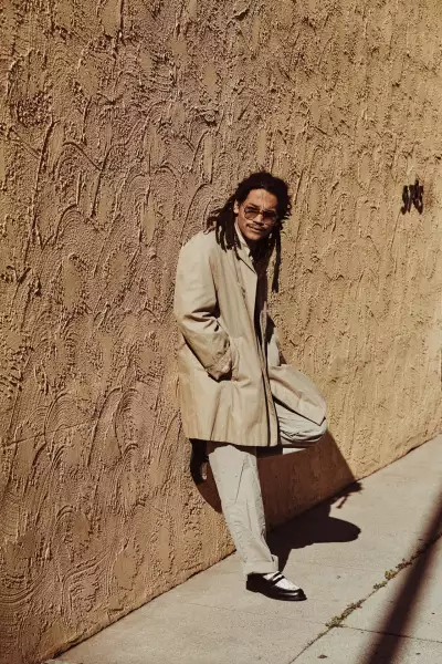 Luka Sabbat wearing Duke + Dexter x Playboy loafers