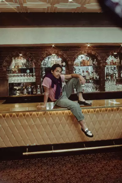 Luka Sabbat wearing Duke + Dexter x Playboy loafers