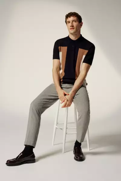Ted Baker Badsey &ndash; Camburn fit flannel trousers