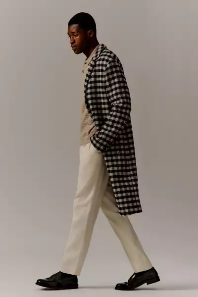 Ted Baker Haceby Monochrome Gingham Coat, £425