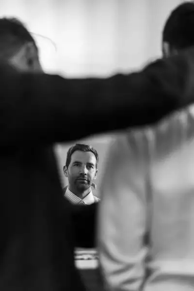Edward Sexton Creative Director Dominic Sebag Montefiore measures a bespoke client