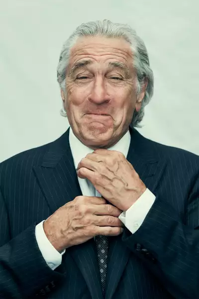Robert De Niro on the roof of De Niro&rsquo;s office for Vanity Fair Italia. New York 2019.