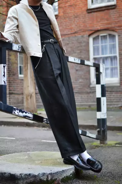 Wide Boy trousers by the Scott Fraser Collection