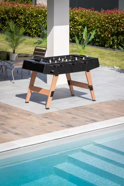 Play-Style Origin outdoor table football in black, &pound;2,595, uk.cornilleau.com