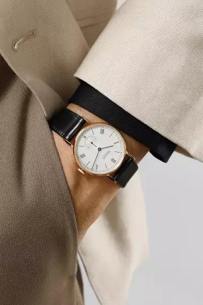 Nomos Glashuette Ludwig Gold 35mm dress watch