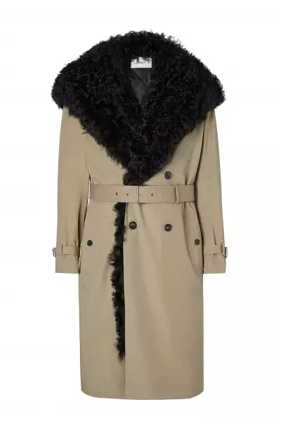 FENDI Trenchcoat with Shearling lining