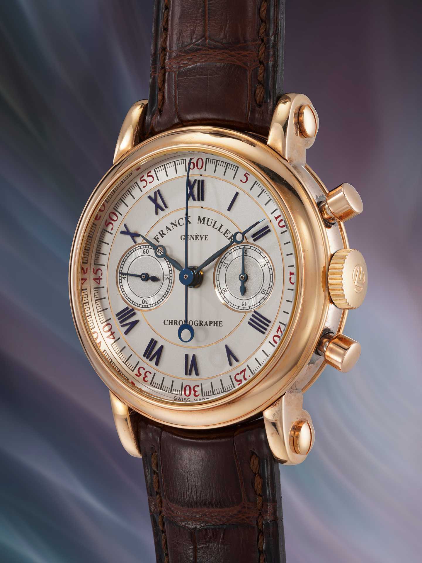 FRANCK MULLER Ref. 2870, dual-dial chronograph wristwatch