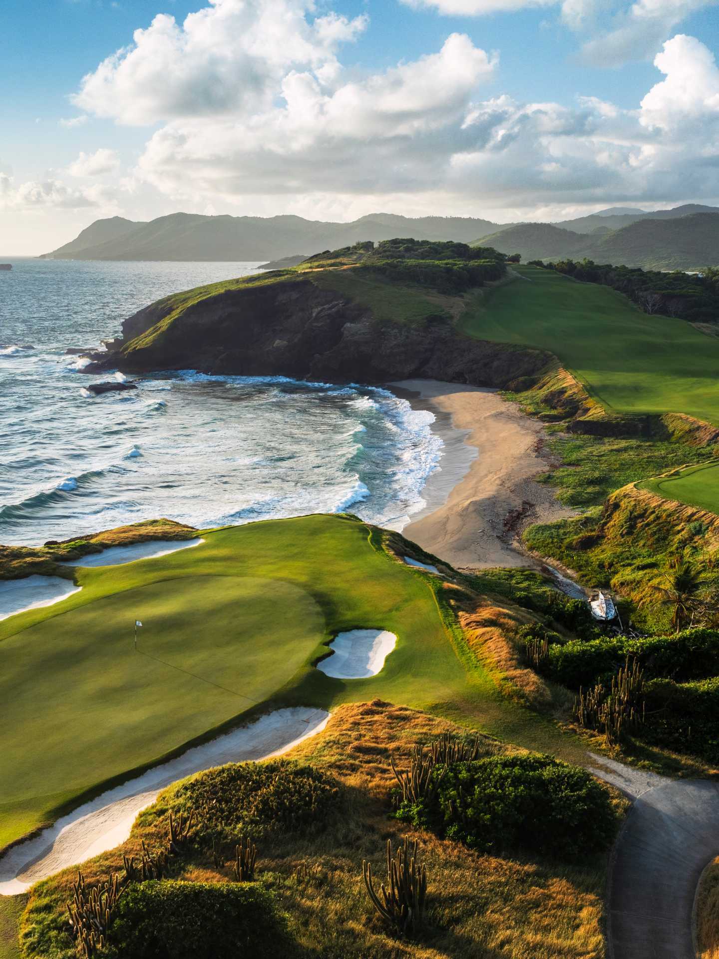 Hole 18 at Point Hardy Golf Club, Cabot Saint Lucia