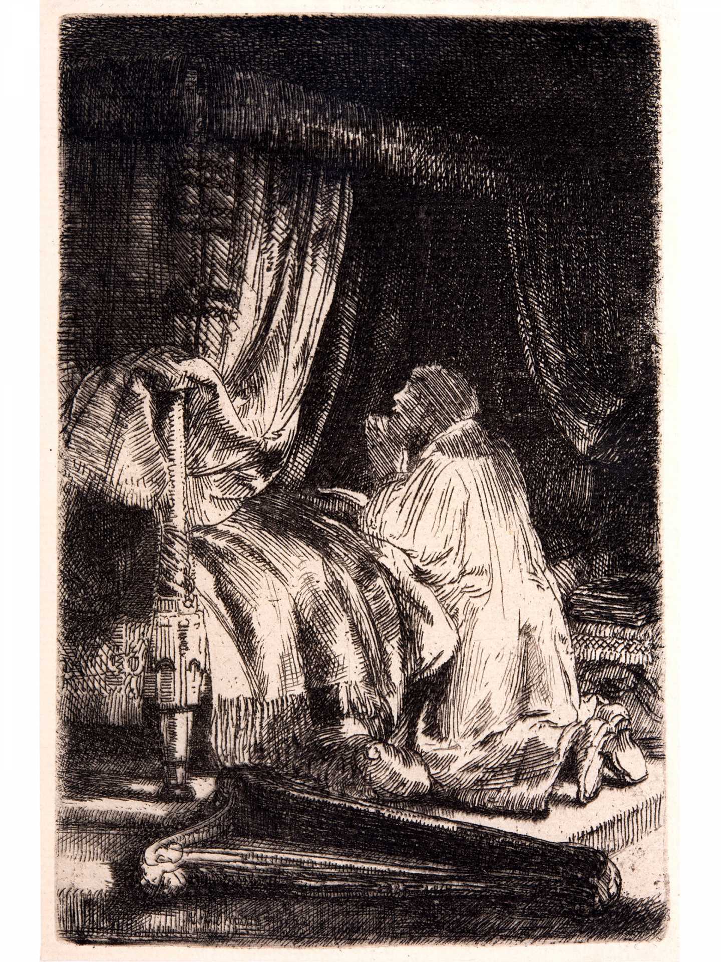 David In Prayer, 1652, Rembrandt van Rijn, Neumark Family Collection copy David In Prayer, 1652, Rembrandt van Rijn, Neumark Family Collection copy