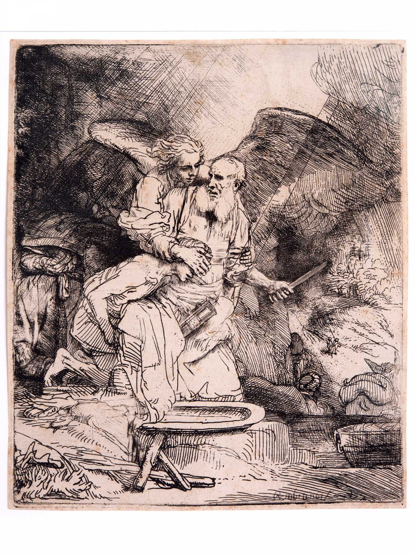 Abraham Sacrifice, 1655, Rembrandt van Rijn, Neumark Family Collection Abraham Sacrifice, 1655, Rembrandt van Rijn, Neumark Family Collection