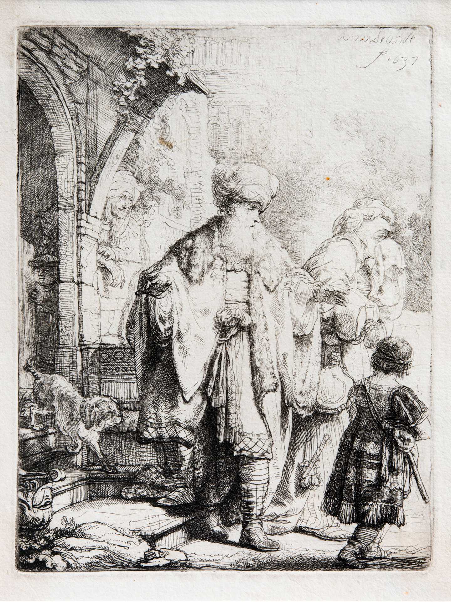Abraham Casting Out Hagar And Ishmael, 1637, Rembrandt van Rijn, Neumark Family Collection Abraham Casting Out Hagar And Ishmael, 1637, Rembrandt van Rijn, Neumark Family Collection