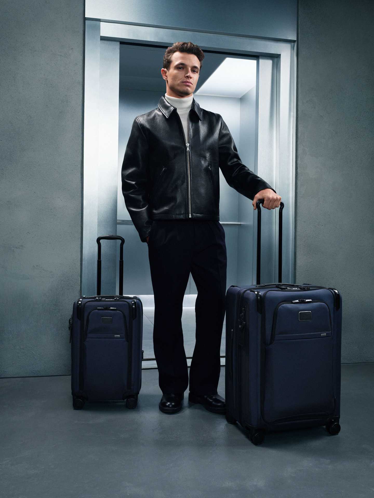 Lando Norris and the TUMI Alpha collection
