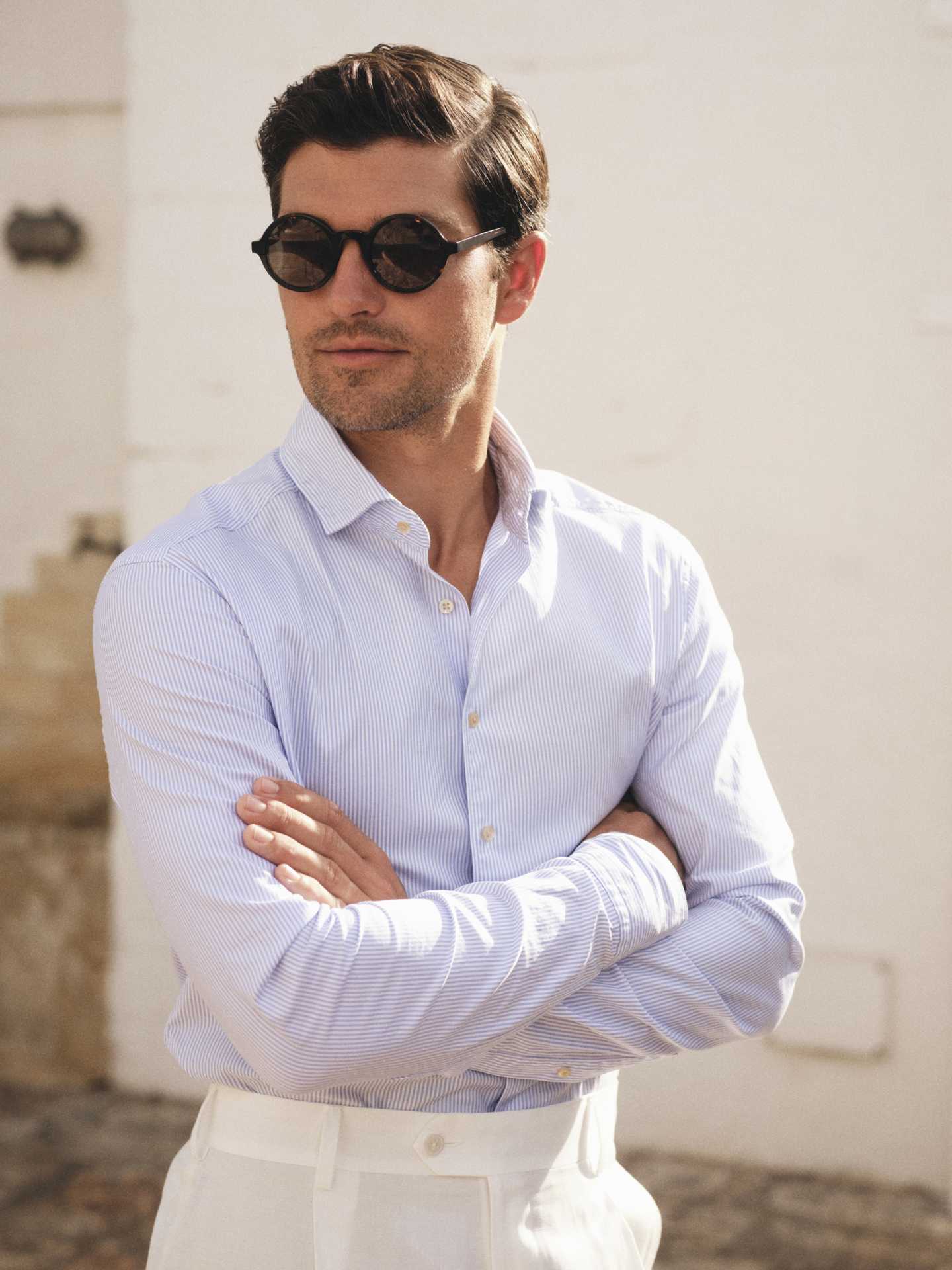 Model wears Stenstr&ouml;ms shirt