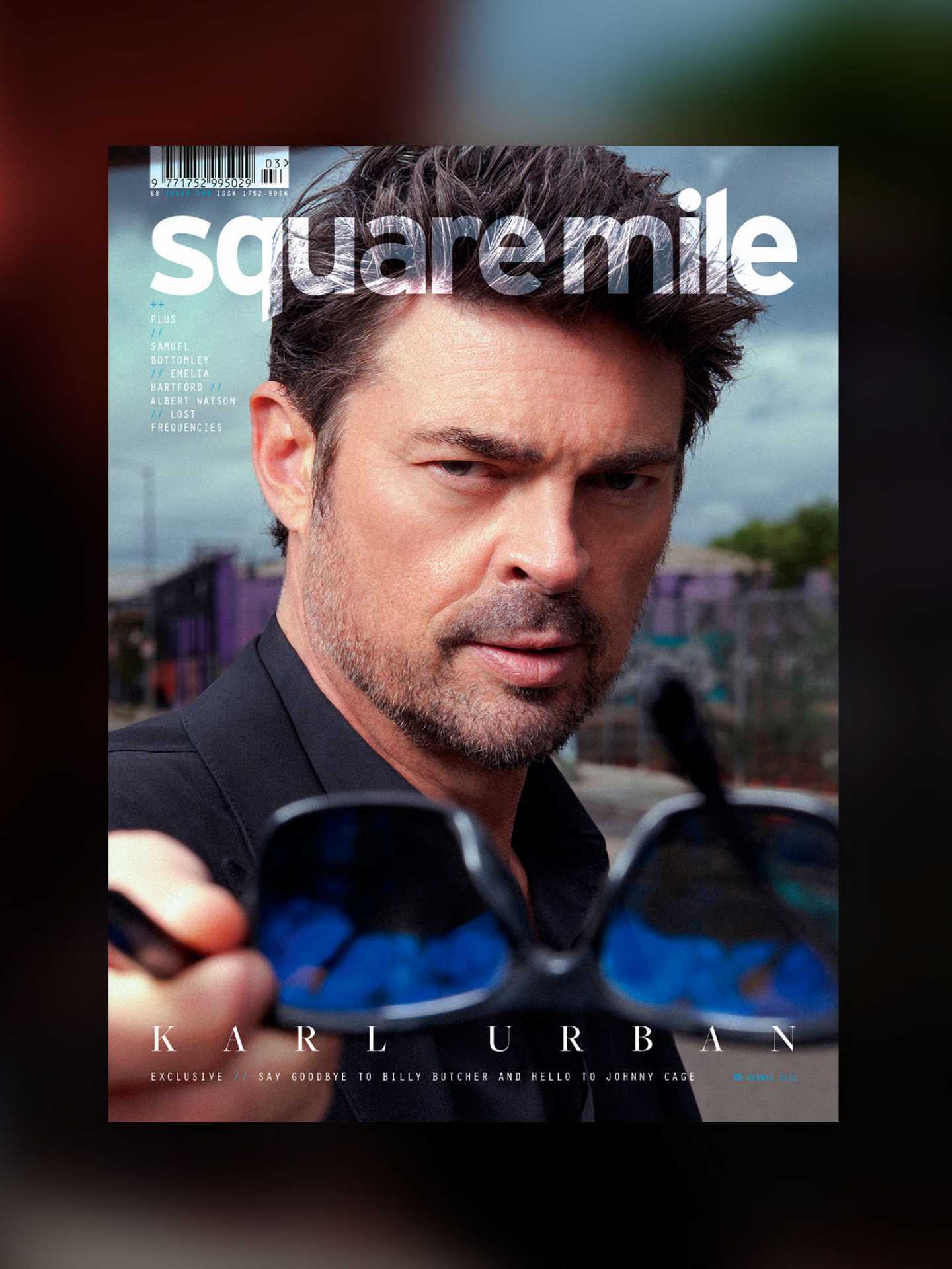 Square Mile - issue 209 - Cover star Karl Urban photographed by Dennys Ilic