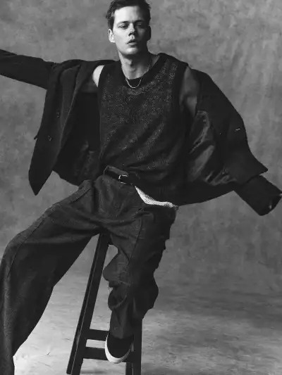 Bill Skarsg&aring;rd models H&M Atelier