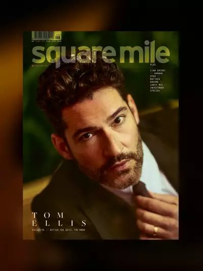 Square Mile magazine - Issue 202 - The Investment Issue - Coverstar Tom Ellis photographed by Yoshitaka Kono