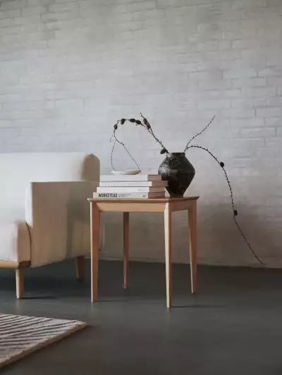 Created with ARDE, Aarhus combines sustainability and elegance. Its solid wood frame, soft curves, and detachable covers ensure timeless appeal &ndash; furniture to be lived with and loved for years.