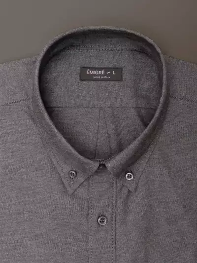 Emigr&eacute; Short Sleeve Studio Oxford Shirt