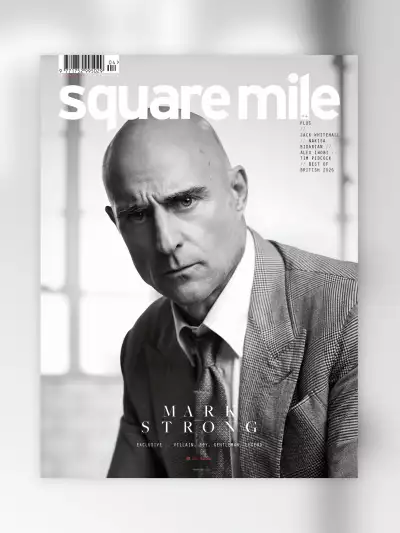 Square Mile - issue 210 - cover star Mark Strong photographed by Lee Malone
