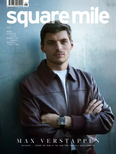Max Verstappen photographed coutesy of TAG for the Square Mile issue 212 cover