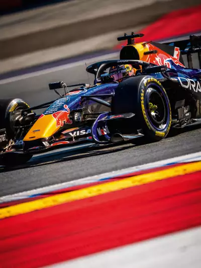 Max Verstappen racing during the Austrian Grand Prix 2026