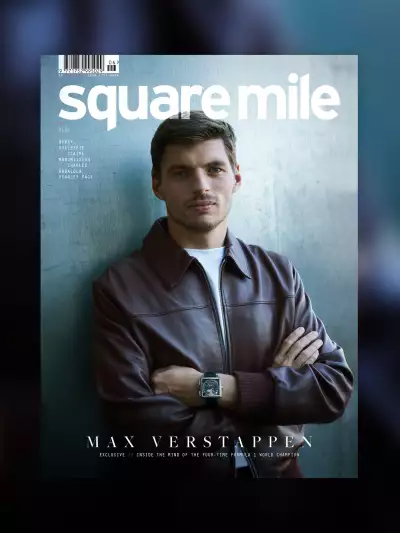 Max Verstappen photographed coutesy of TAG for the Square Mile issue 212 cover