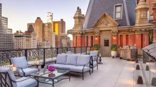 The rooftop at The Beekman Hotel and Residences