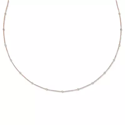 London DE 18ct rose gold diamond necklace, &pound;1,899