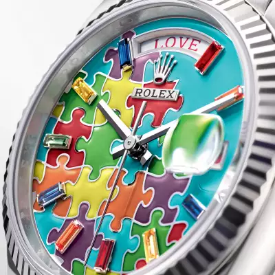 Rolex Oyster Perpetual Day-Date 36 'Jigsaw' emoji watch