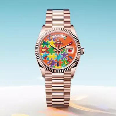 Rolex Oyster Perpetual Day-Date 36 'Jigsaw' emoji watch
