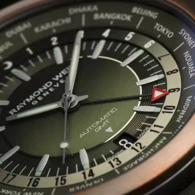 Raymond Weil Freelancer GMT Worldtimer watch