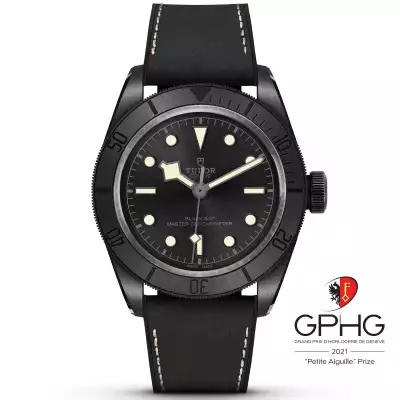 Tudor Black Bay Ceramic with hybrid strap